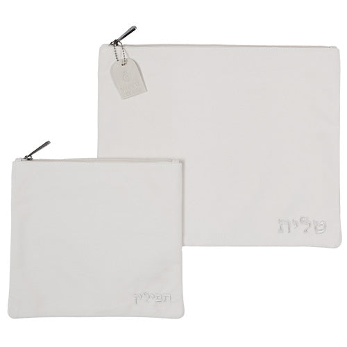 סט טלית תפילין בד קטיפה משי 36×29 ס״מ קטיפה