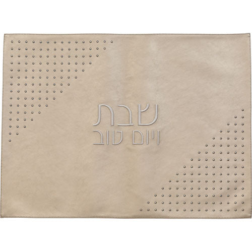 כיסוי חלה דמוי עור ניטים זהב 61×45 ס״מ דמוי עור