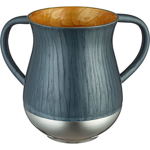Aluminium Washing Cup 13 cm - Dark Gray - Blue