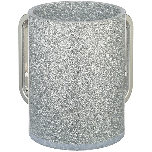 Lucite Clear Washing Cup 13 cm - Silver Sparkles – Model UK80686