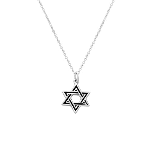 שרשרת כסף טהור 925 "מגן דוד" כסף טהור כסף