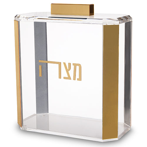 כלי למצה מאקריליק מהודר 22×26 ס״מ פרספקס טבעי