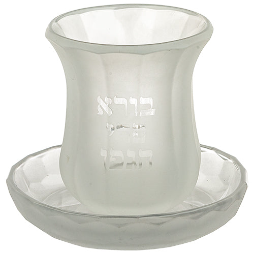 גביע קריסטל מהודר ללא רגל 9 ס״מ תכולה 100 מ״ל קריסטל
