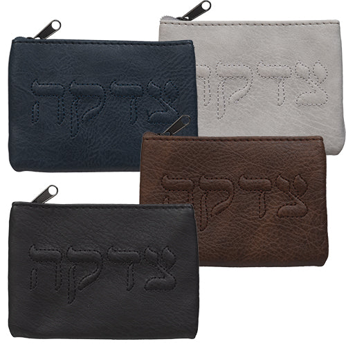 סטנד מעורב של תיקי צדקה דמוי עור 24 יחידות דמוי עור