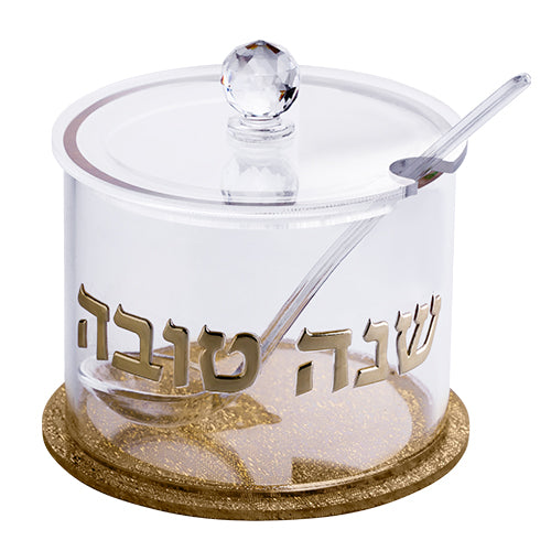 Lucite Honey Dish, 8.5 cm - Gold – Model UK81748