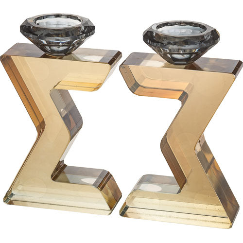 Crystal Magen David Candlesticks 17 cm – Model UK81789