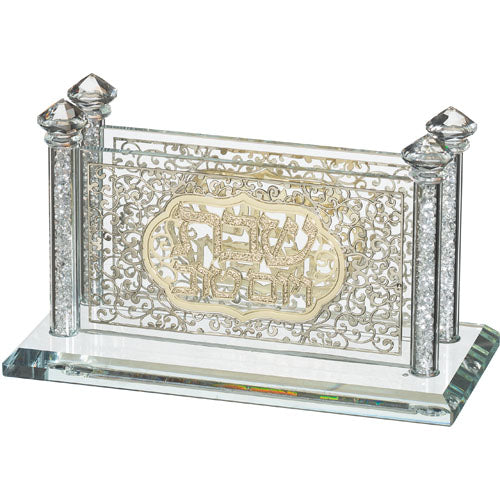 Crystal Matches Holder with Laser Cut Plaque 16×8 cm – Model UK81840