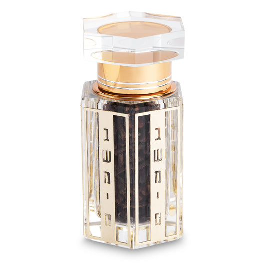 Crystal Besamim Holder 9 cm with Plaque – Model UK82073
