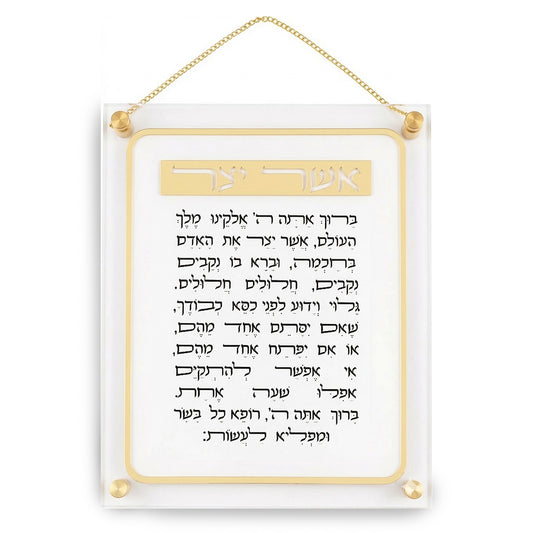 108 אשר יצר ע.מ אקריליק 29×35 ס״מ פרספקס