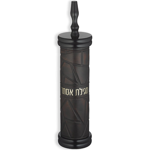 מגילת אסתר ספרדי קוטר 9 ס״מ עץ + פיו פאזל עם פלקטה 31 ס״מ עץ