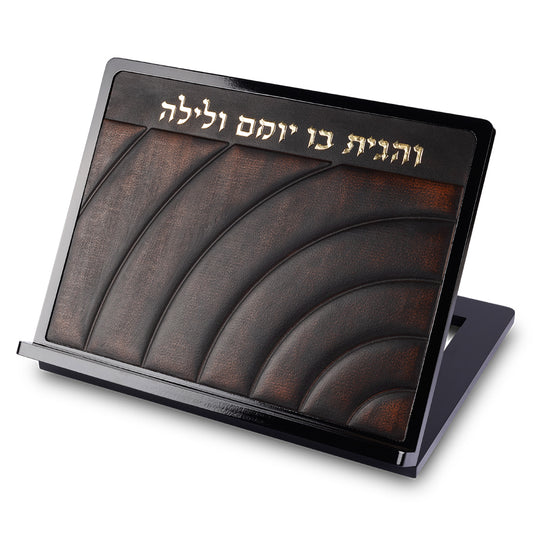 שטנדר מעץ עם פלקטה דמוי עור 38×30 עץ ודמוי עור