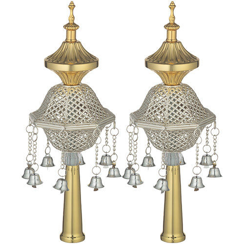 Pair of Rimonim for Torah 32 cm - Gold – Model UK82711