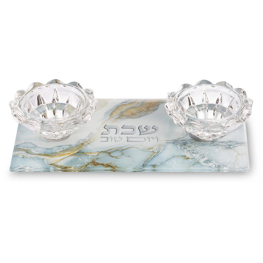 פמוטי זכוכית 10×18 ס״מ זכוכית
