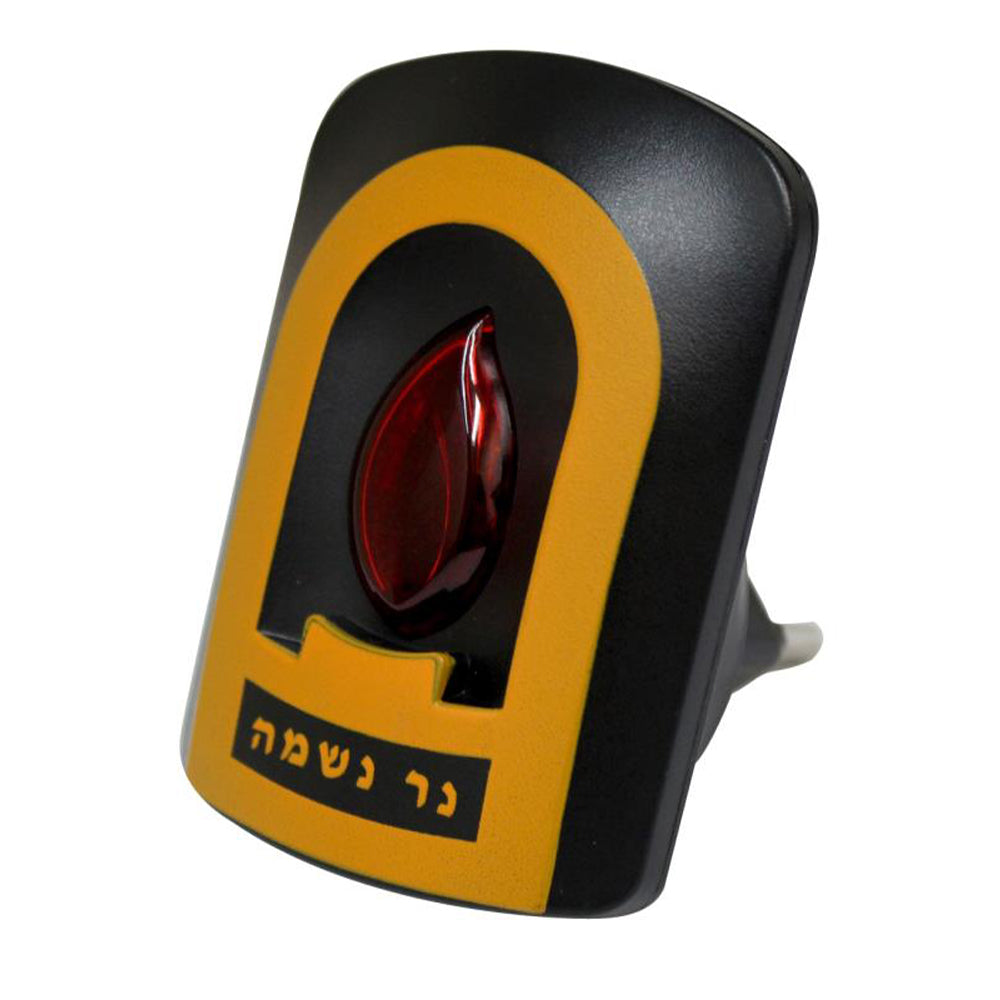 נר נשמה מהודר מק"ט 9012 5×7 ס״מ פלסטיק שחור
