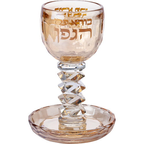 Crystal Kiddush Cup 16 cm Contain 100ml // 3.4oz – Model UK83160
