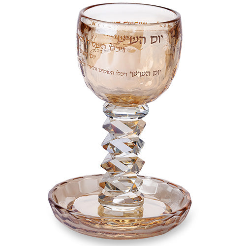 108 גביע קריסטל מהודר 16 ס״מ תכולה 100 מ״ל קריסטל