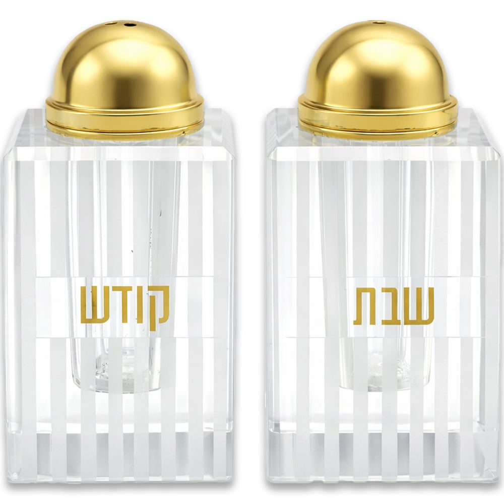 Crystal Salt & Pepper Set 7 cm - Gold
