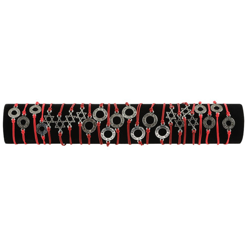Set of Red Bracelets Assorted Designs (X24)