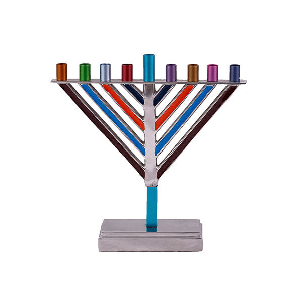 חנוכיית חב"ד קטנה - צבעוני