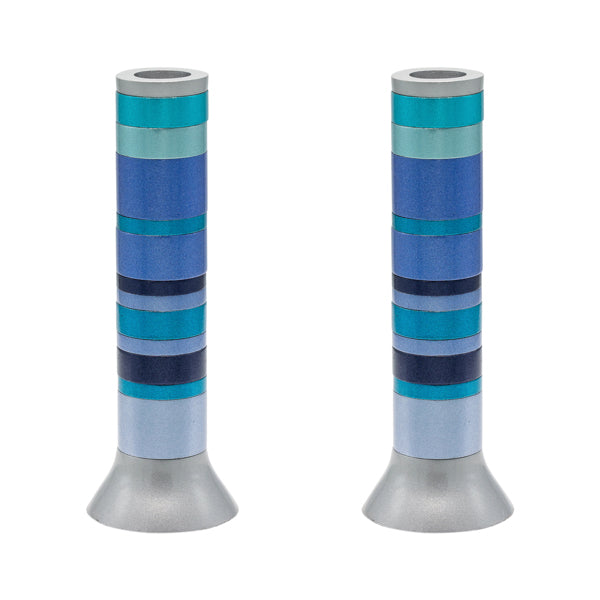 Large Candlesticks - Full Rings - Blue