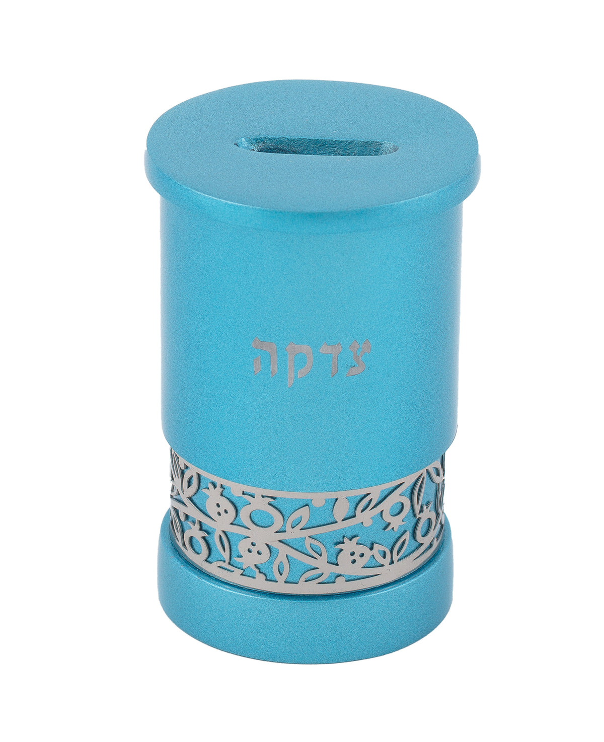 קופת צדקה + עיטור - טורקיז