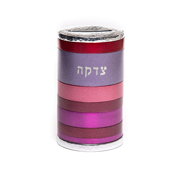 קופת צדקה - טבעות מלא - בורדו