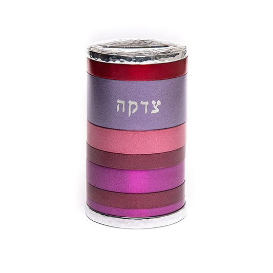 קופת צדקה - טבעות מלא - בורדו