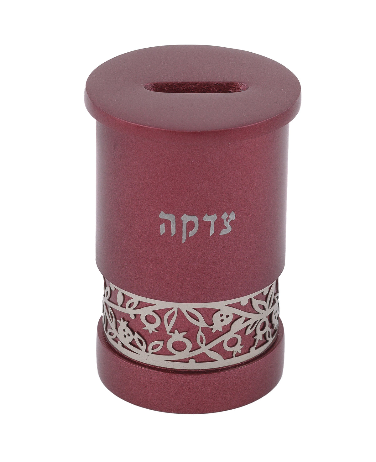 קופת צדקה + עיטור - בורדו