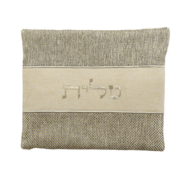 תיק טלית - בדים עבים - פשתן שחור