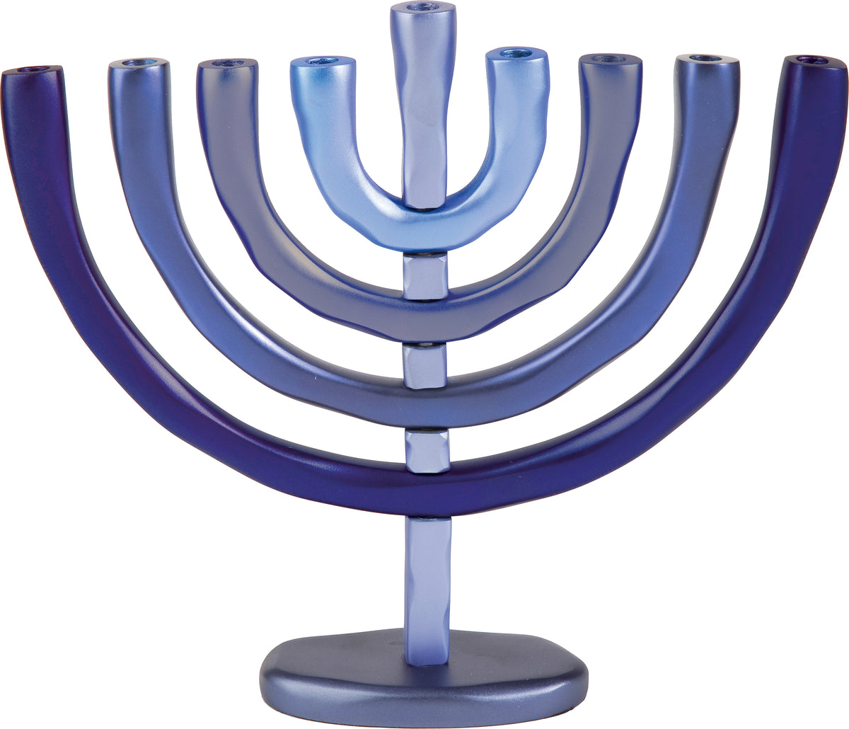חנוכיה 9 קנים - כחול