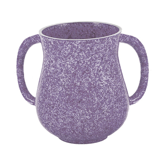 Netilat Yadayim Cup - Faux Marble - Purple