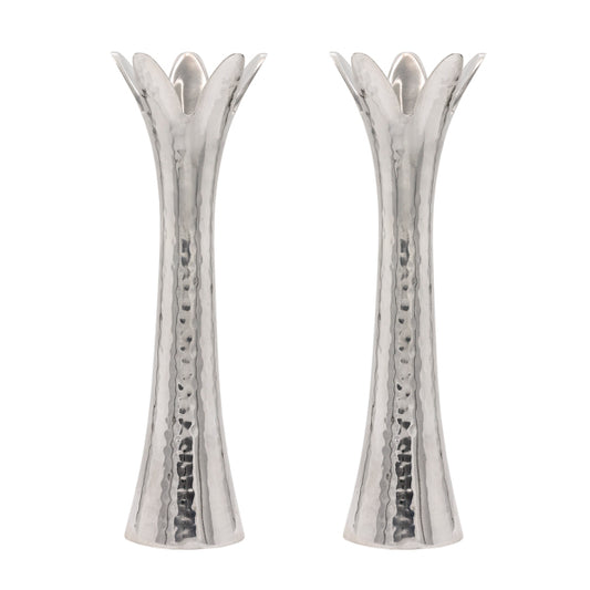 Flower Candlesticks - 21cm, 8 - Silver