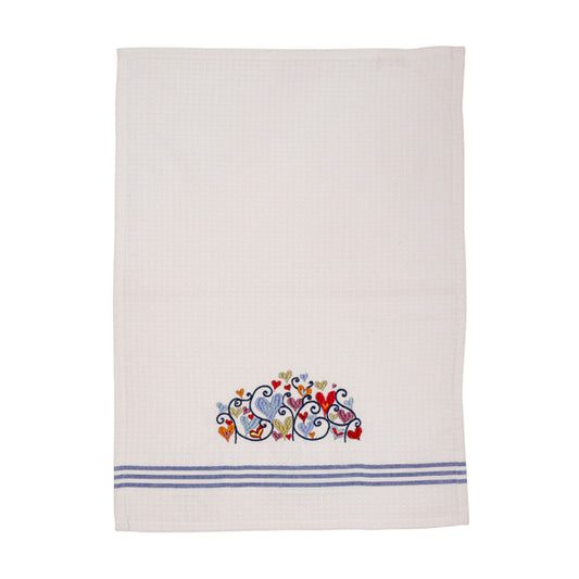 Netilat Yedayim Towel - Matches Bamboo Washing Cup - Hearts