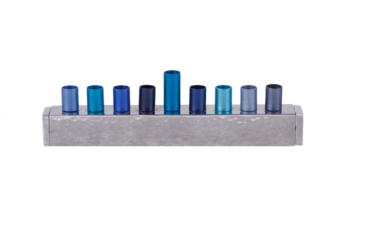 Small Hanukkah Menorah - Strip - Blue