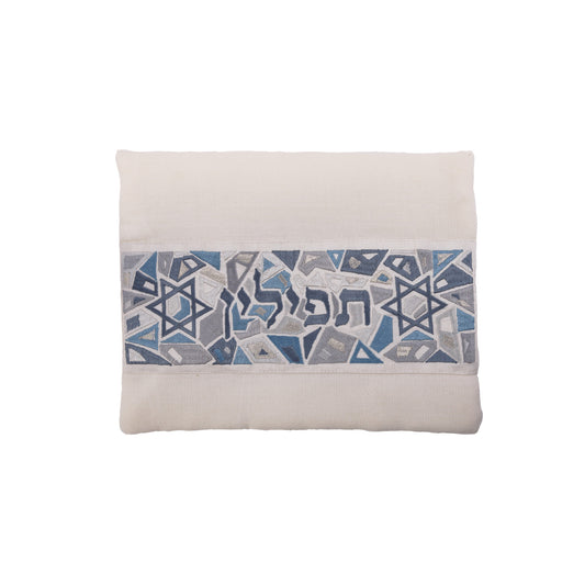 תיק תפילין - מגן דוד - אפור