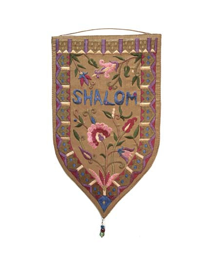 מתלה לקיר צורה מיוחדת - קטן שלום אנגלית זהב