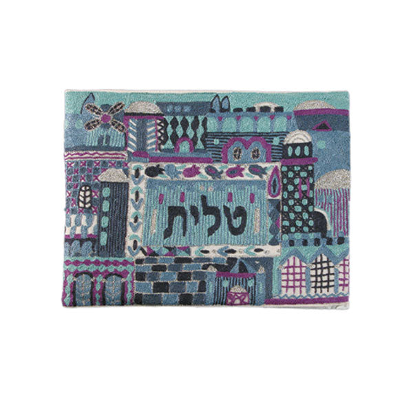 תיק טלית - רקמת יד - כחול