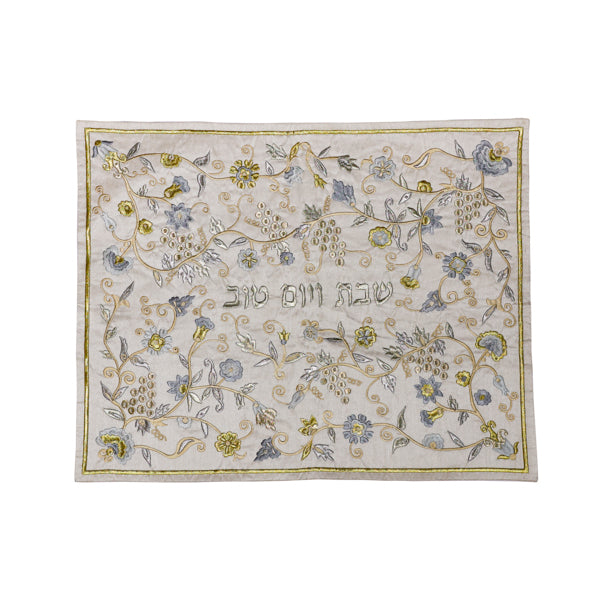 כיסוי חלה - רקמה - ענבים - מלא - זהב