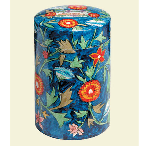 Round Tzedakah Box - Oriental
