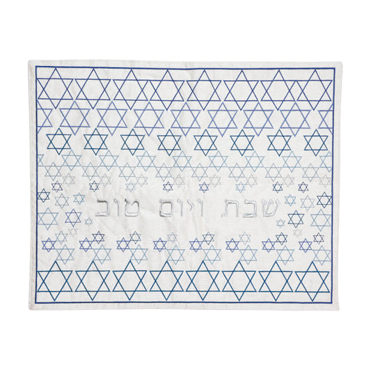 Challah Cover - Magen David - Blue