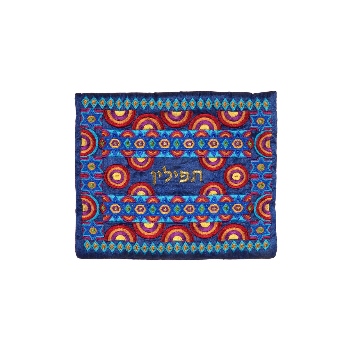 Tefillin Bag - Full Embroidery - Multicolor – Model EMN-2188