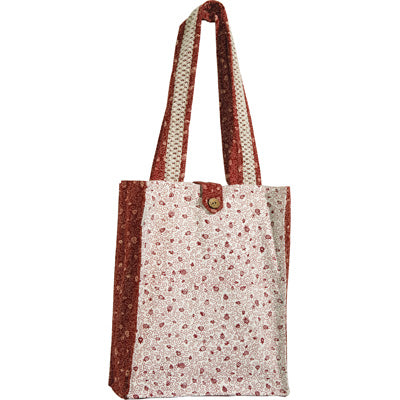 Book Bag - Thick - White/Red
