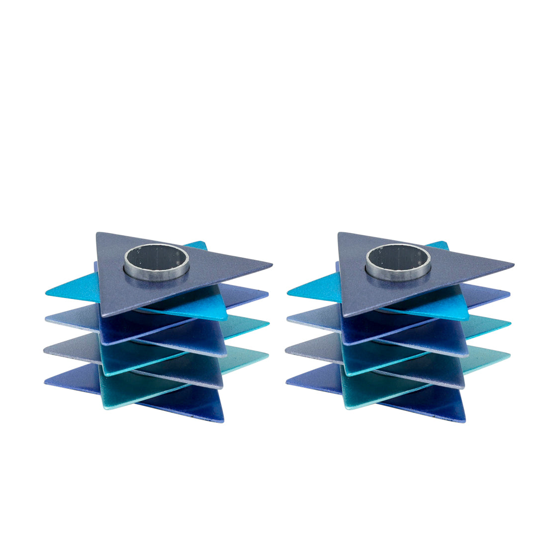 Candlesticks - Magen David - Blue
