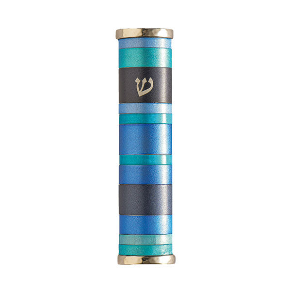 מזוזה - פסים 10 ס״מ - כחול