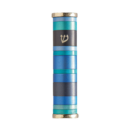 מזוזה - פסים 10 ס״מ - כחול