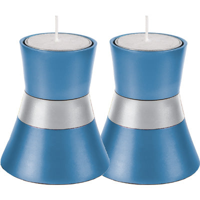 Small Candlesticks - Light blue