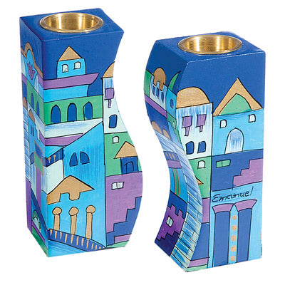 פמוטים מתחברים - ירושלים כחול