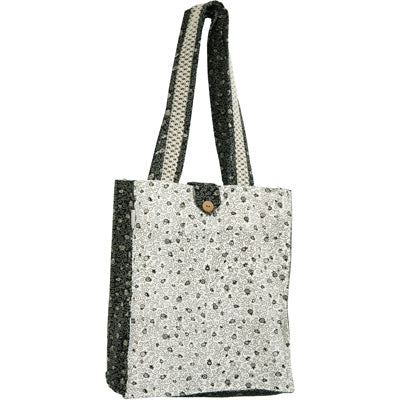 Book Bag - Thick - White/Black