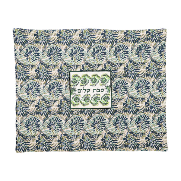 Plata Cover - Fabric Collage - Green Leaves
