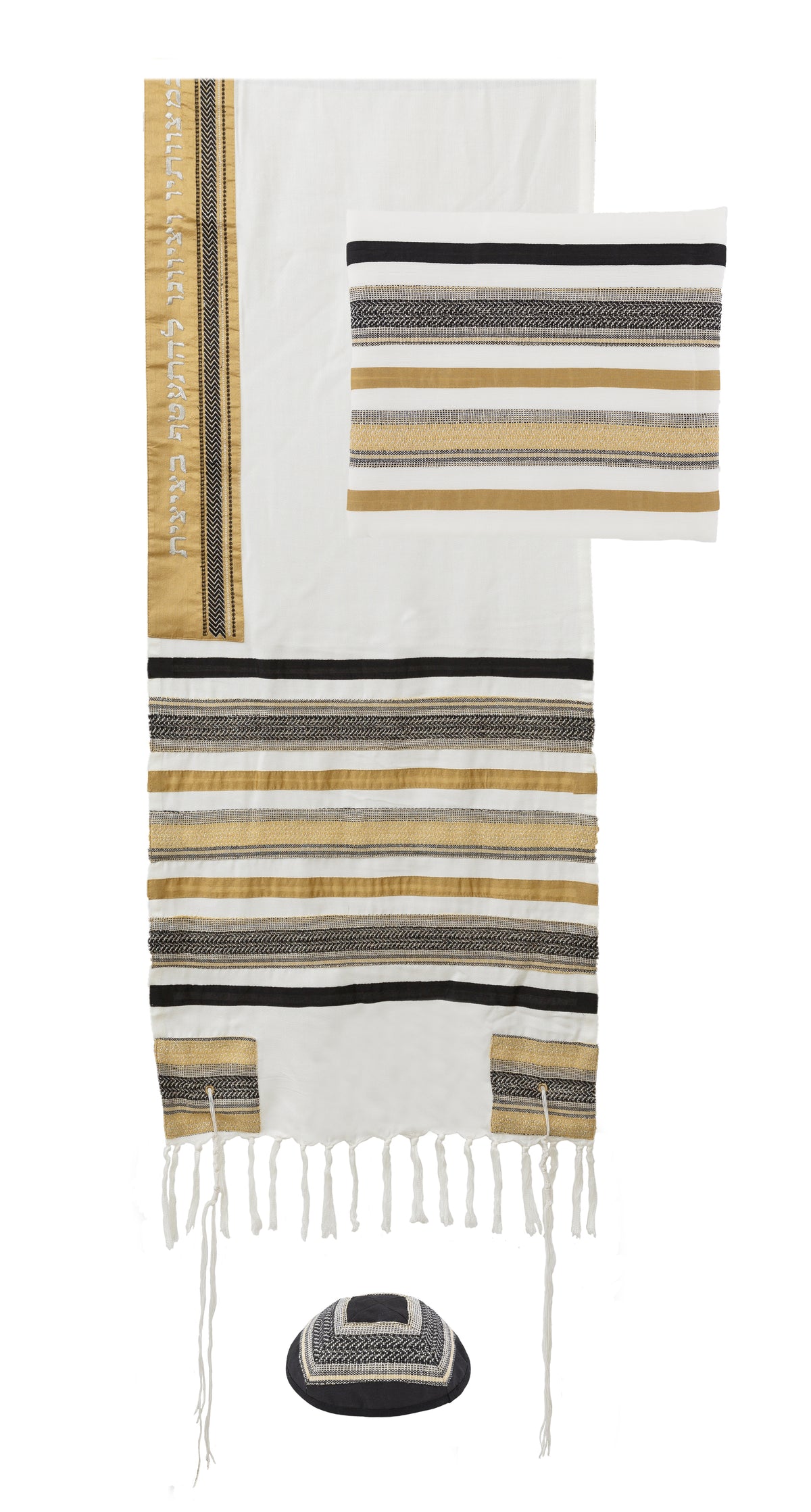 Tallit - Various Fabrics - Brown & Black